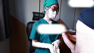 The Nurse Lady Is Inserted Into the Vagina and Anal Sex by the Patient and Cums Out of the Vagina 2
