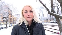 GERMAN SCOUT – BLONDE 19yr OLD GIRL TALK TO SEX FOR CASH AT FAKE MODEL JOB