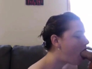 amazing BJ and cum on her tits