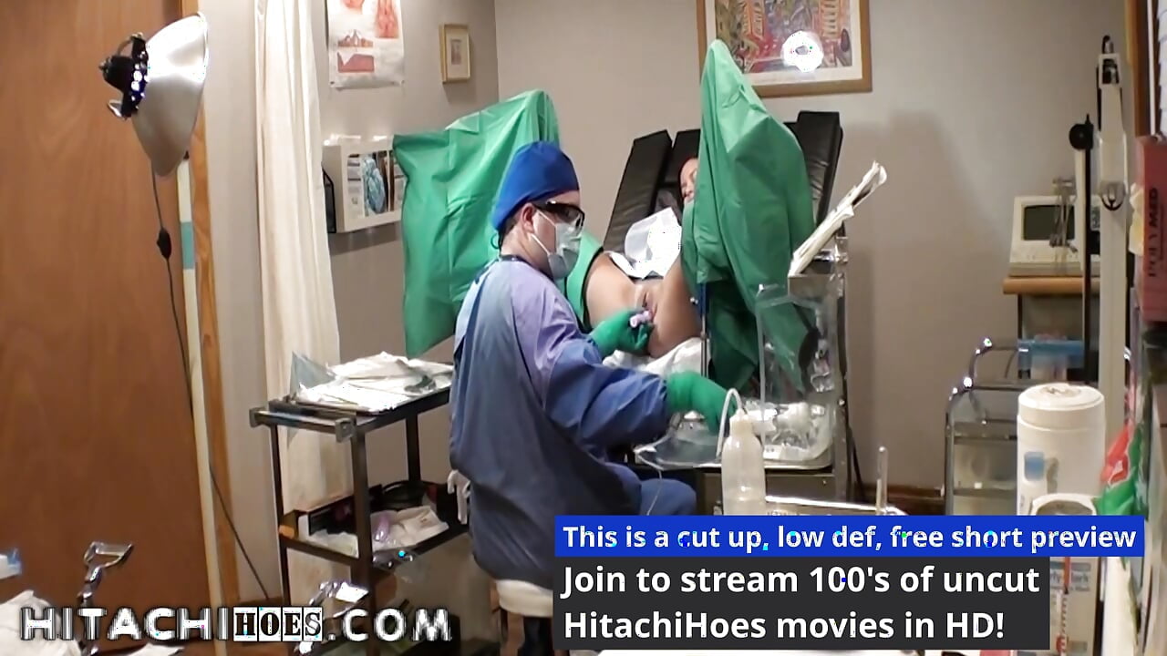Freshman Angel Oaks Gets Hitachi Magic Wand Orgasms By Doctor Tampa During Physical 4 College At HitachiHoesCom
