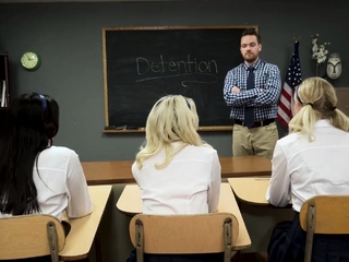 Horny students seduces their crush teacher