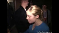 Outragous party on the college campus