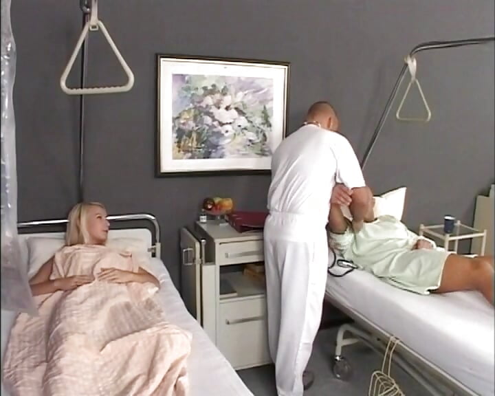 Patients visiting the doctor are waiting to receive a big cock as a medicinal remedy