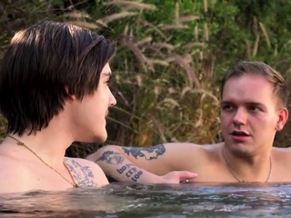 Petite teens fuck stepbrothers bigcock outdoor by the pool