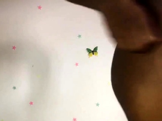 College Teen Tries on Lingerie, Shows Big Ass on Webcam