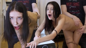 EYE ROLLING ANAL ORGASMS – Surprise Anal Sex Makes Her Brain Melt