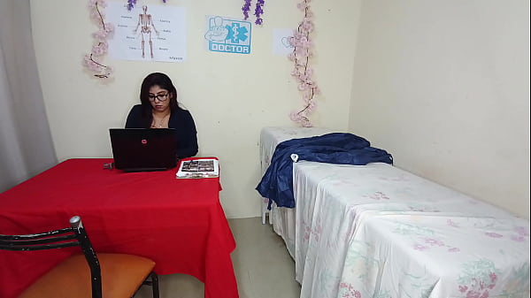 Perverted doctor fucks her patient in her office