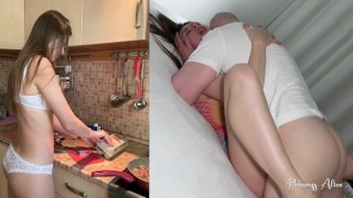 LIFE OF A COLLEGE GIRL – Enjoying Tasty Food And Cock – Princess Alice