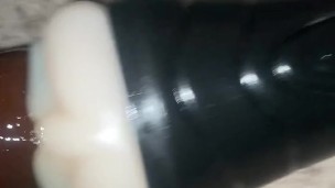 I cum inside the vagina sex cup