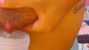 After 5 creampies I do a live show and the semen makes me horny