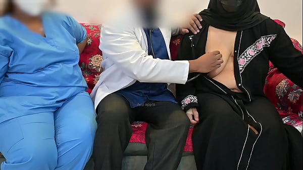 Doctor is having fun with patient and nurse